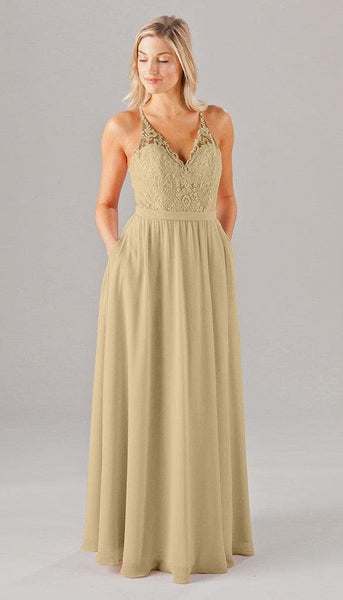 Iris Embroidered Chiffon Bridesmaid Dress