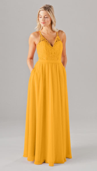 Iris Embroidered Chiffon Bridesmaid Dress