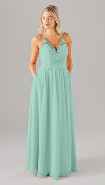 sachin and babi light blue dress Sage Bridesmaid Dress Chiffon Size 3X main image 1
