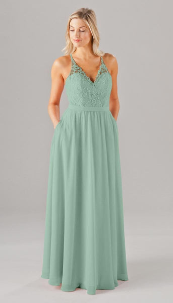 Iris Embroidered Chiffon Bridesmaid Dress