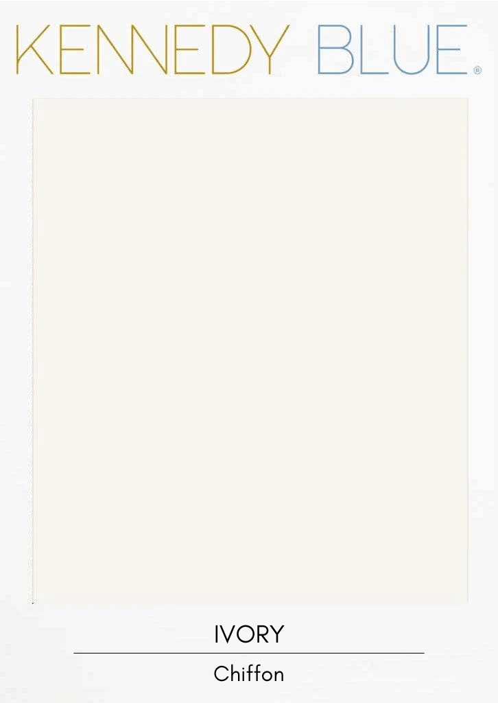 Ivory|Flat Chiffon Fabric Swatches Color Swatch