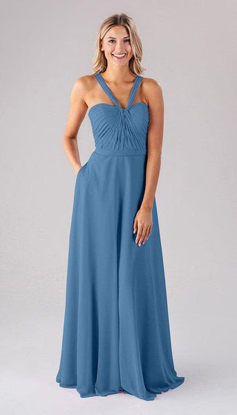 ivy blue dress Chiffon Bridesmaid Color:SPLA The Ivy Rose Maxi s_M Suzhoufashion A Line Asymmetrical