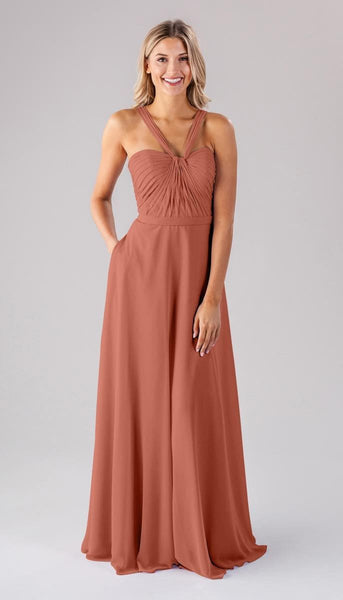 spice colored bridesmaid dresses Ivy Chiffon Dress Wedding