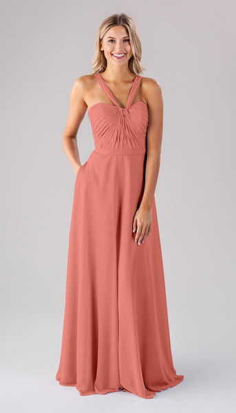 coral bridesmaid dresses Ivy Chiffon Bridesmaid Dress