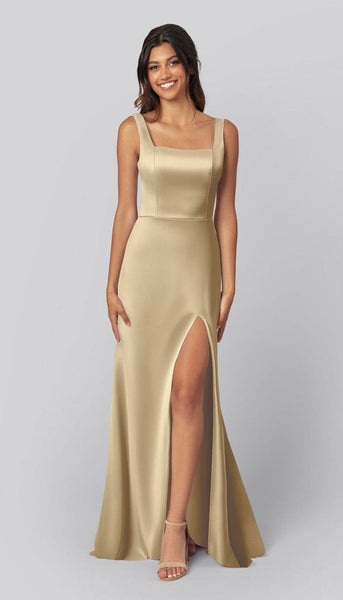 silk satin bridesmaid dresses Jay Luxe Dress category:New>New Dresses The front split design Sisstr Barefoot Beach Knit Pink satin Size:9-10 Years (150cm)