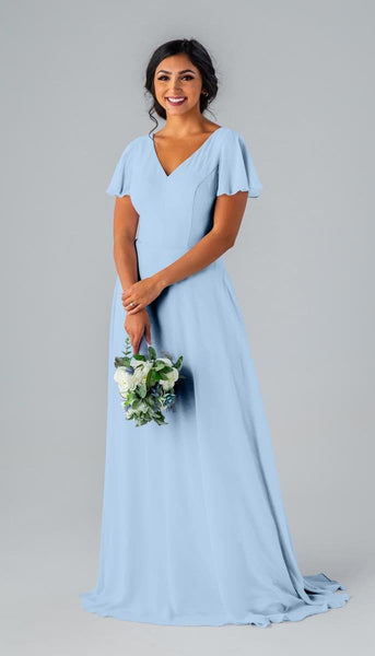 Katie Chiffon Bridesmaid Dress | Kennedy Blue Sky Katie Chiffon Bridesmaid Dress | Kennedy Blue Sky