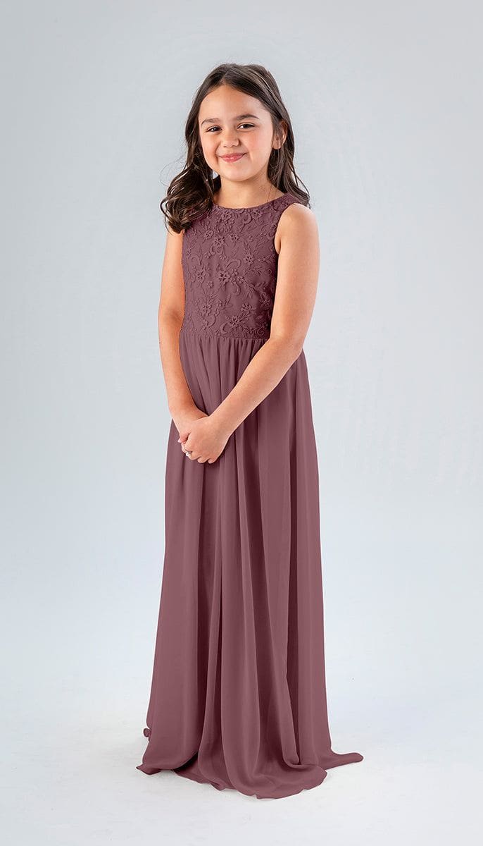 bridesmaid dresses young girls Kennedy Blue Keaton Junior Bridesmaid Dress Rosewood