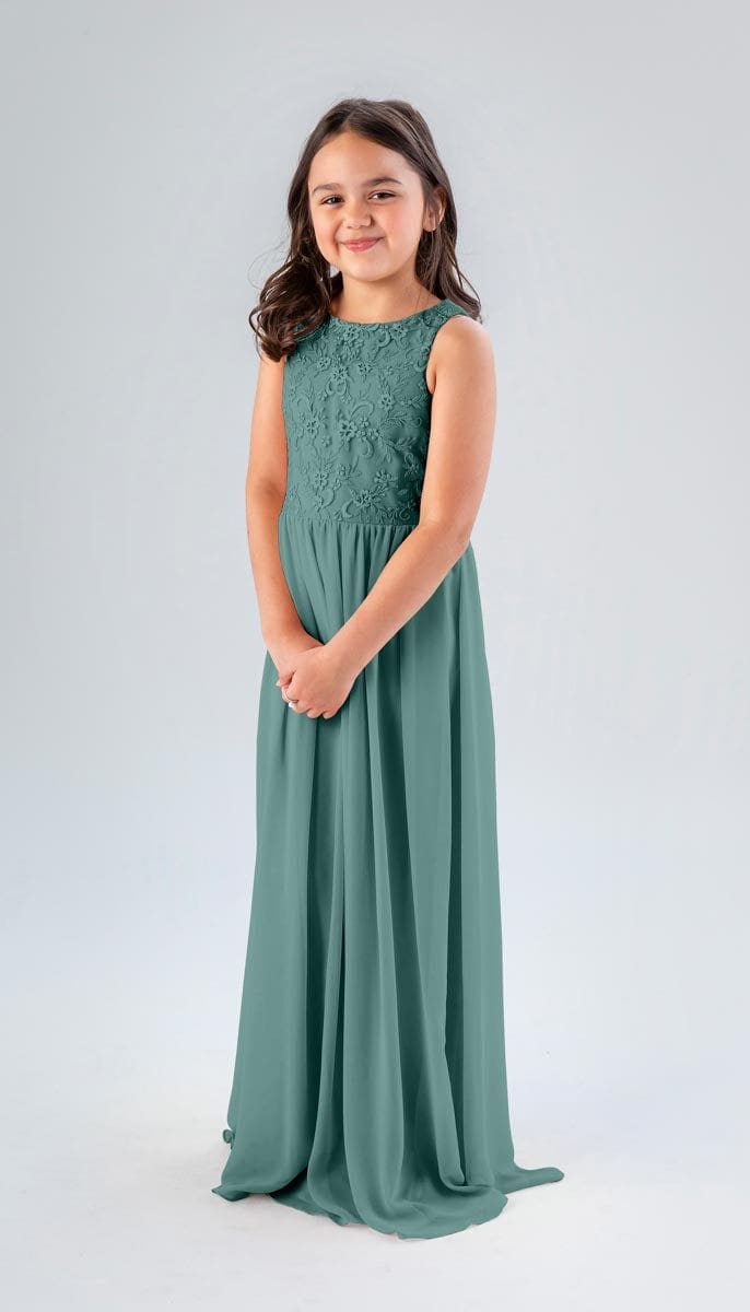 Kennedy Blue Keaton Junior Bridesmaid Dress Slate Blue