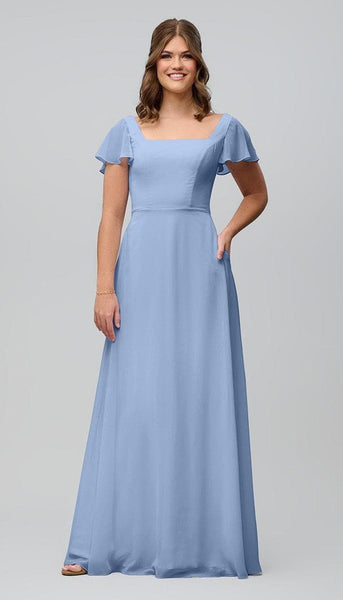 Kelly Modest Bridesmaids Dress | Kennedy Blue Violet