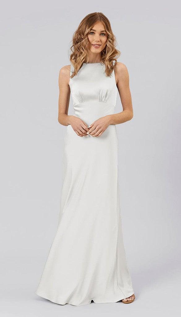 Monica Satin Bridesmaid Dress | Kennedy Blue Ivory Monica Satin Bridesmaid Dress | Kennedy Blue Ivory