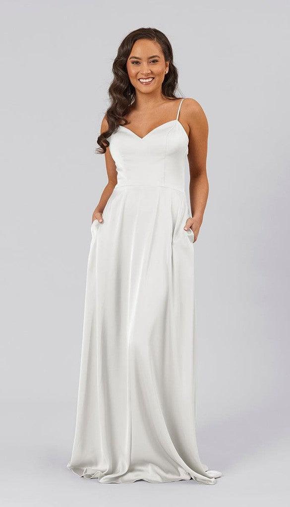 Dawson Satin Bridesmaid Dress | Kennedy Blue Ivory Dawson Satin Bridesmaid Dress | Kennedy Blue Ivory