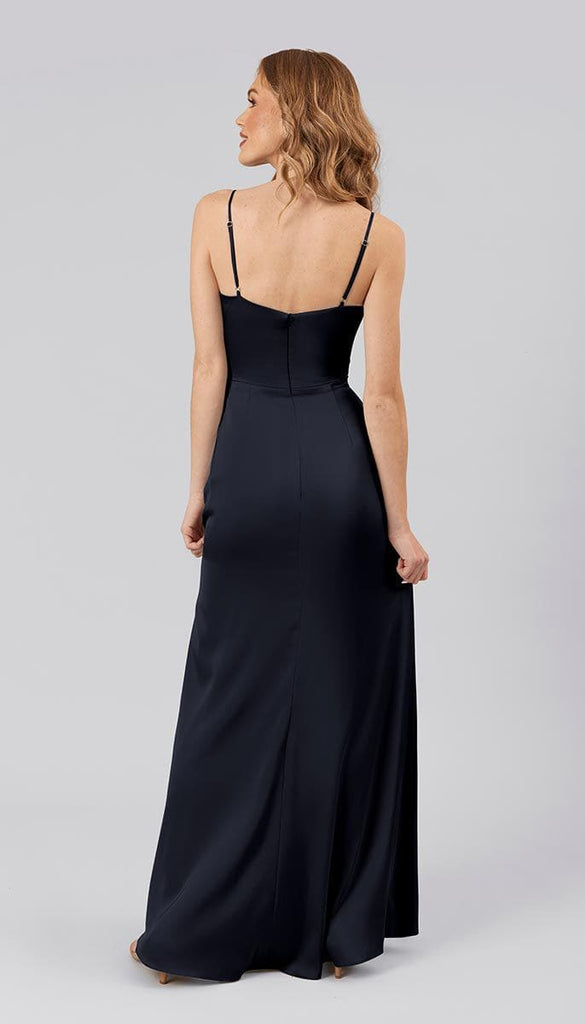 Tiffany Adjustable Satin Bridesmaid Dress | Kennedy Blue Dusty Blue Tiffany Adjustable Satin Bridesmaid Dress | Kennedy Blue Dusty Blue