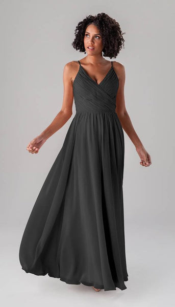 Alexis Chiffon Bridesmaid Dress | Kennedy Blue Black