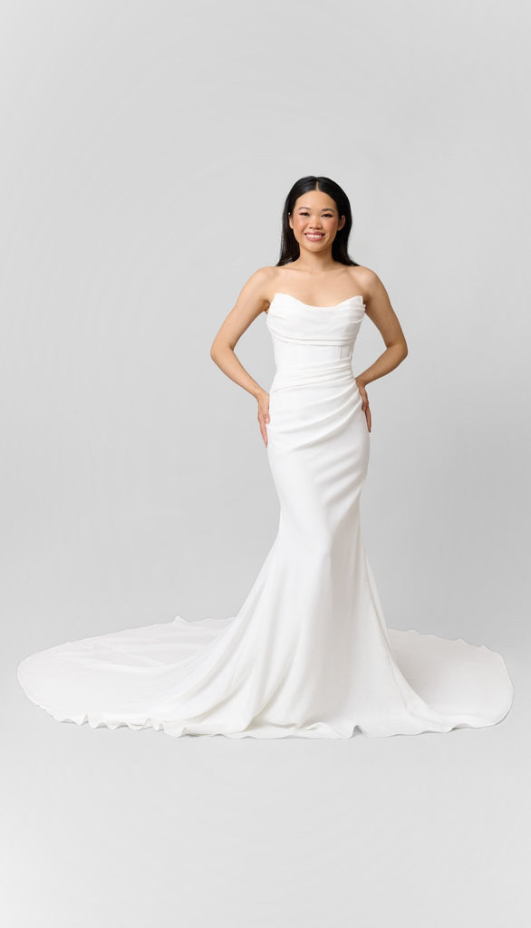 Fallon Ruched Wedding Dress | Kennedy Blue Fallon Ruched Wedding Dress | Kennedy Blue