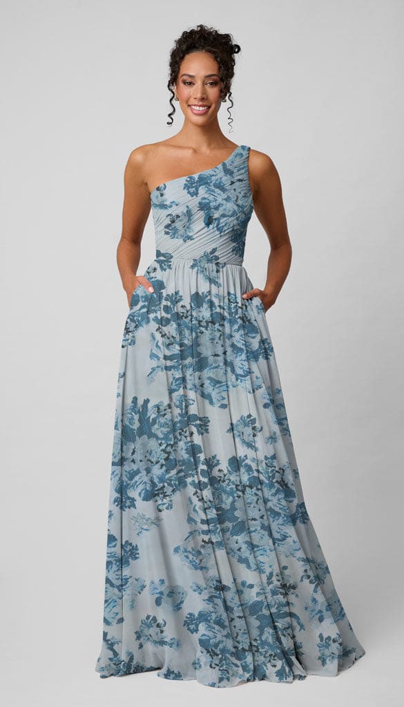 navy floral bridesmaid dress One Shoulder Choose Your Fabric Type:Cotton Twill 58” 4.5 oz 100% tailoring time on a cute summer dresses ASOS DESIGN - embellished