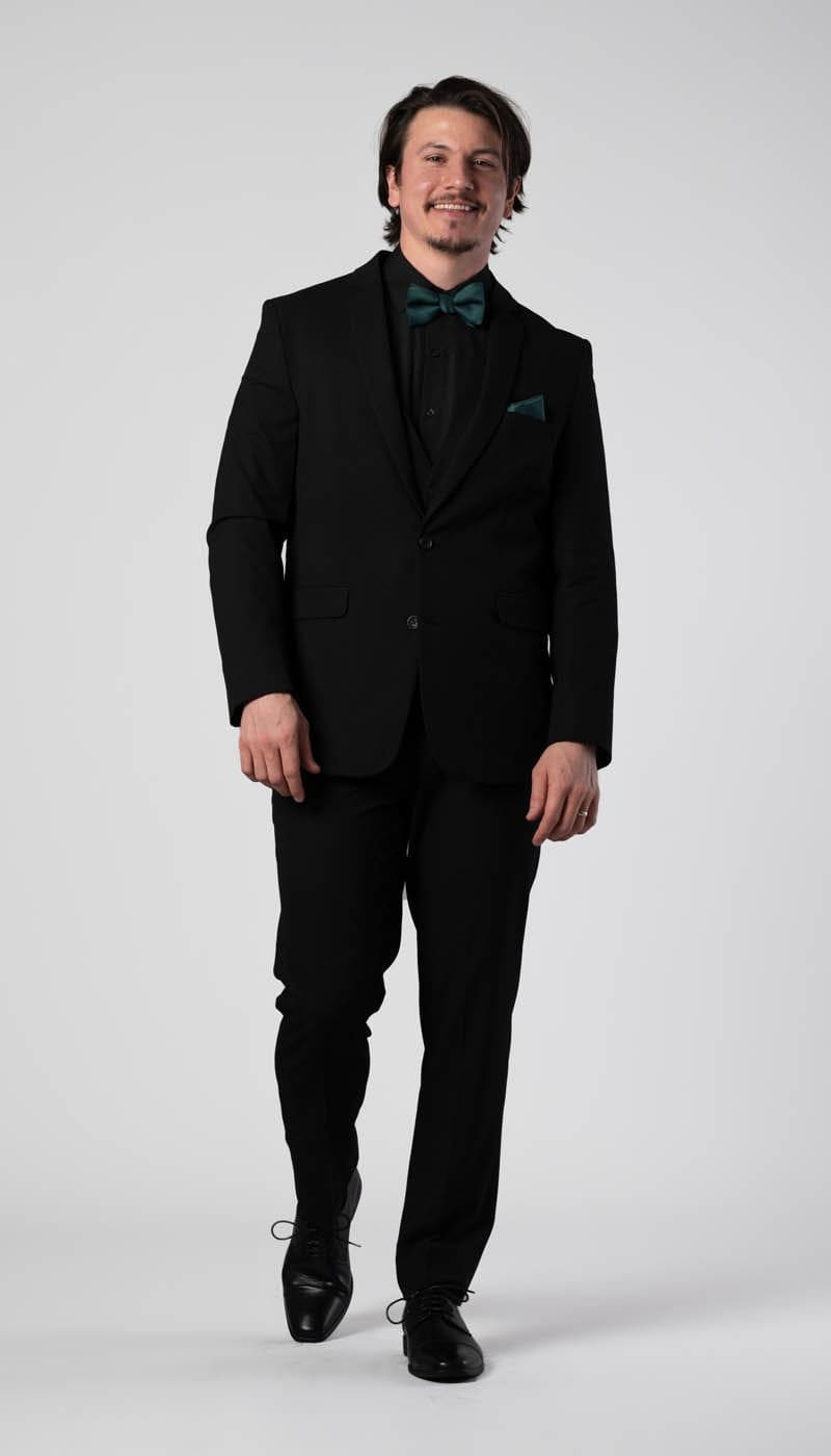 Black|Trim Fit Suit 
