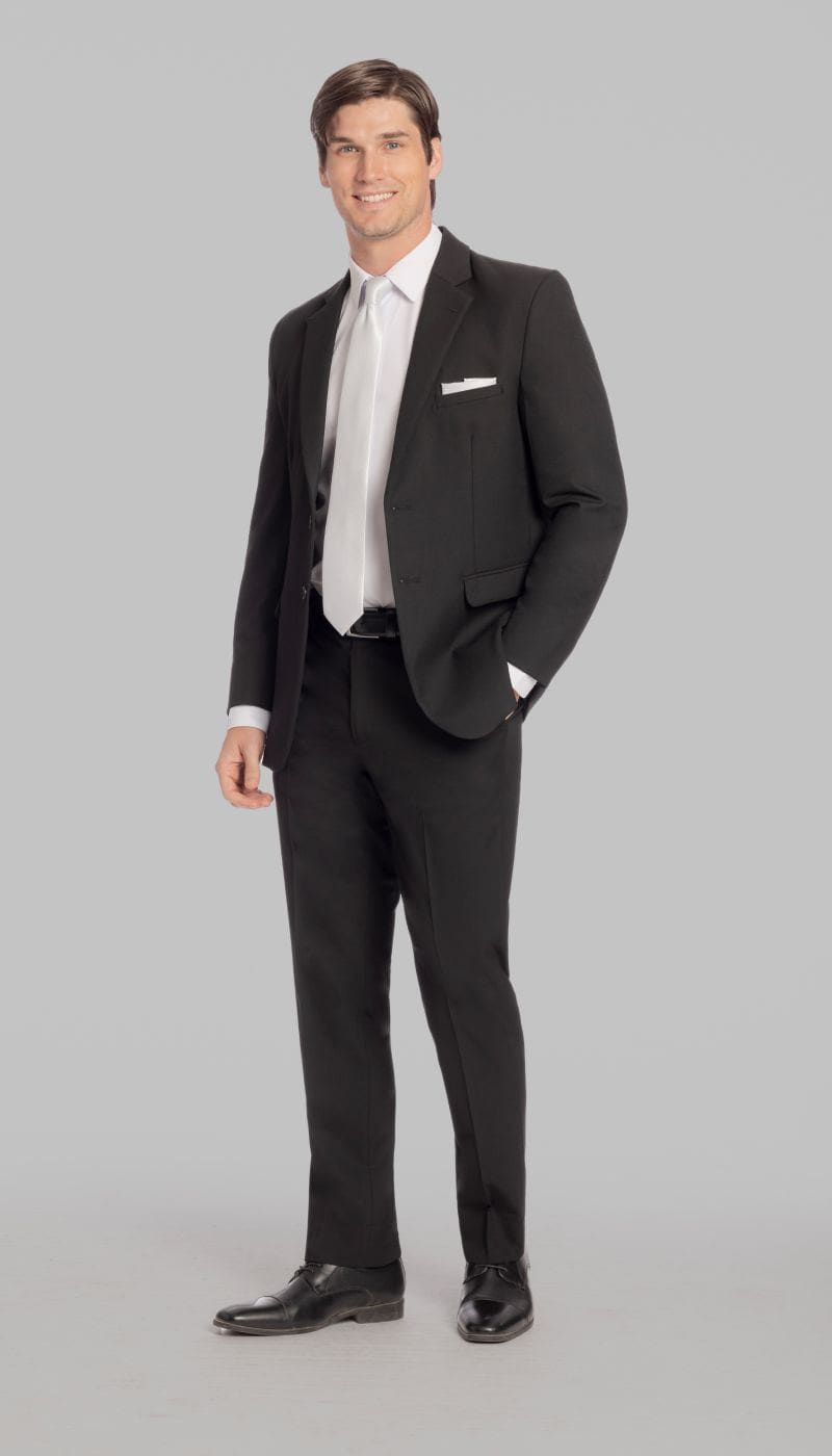 Black|Trim Fit Suit