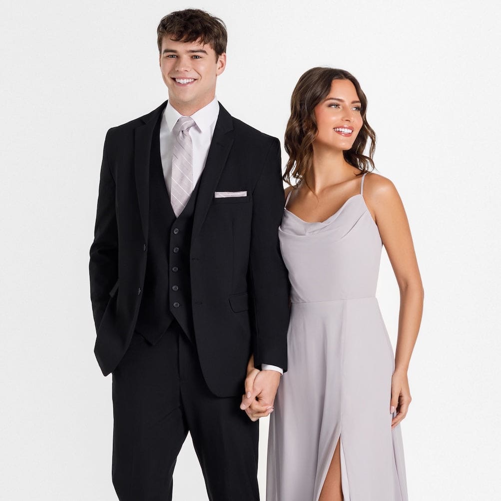 Trim Fit Black Mens Suit | Kennedy Blue Trim Fit Black Mens Suit | Kennedy Blue