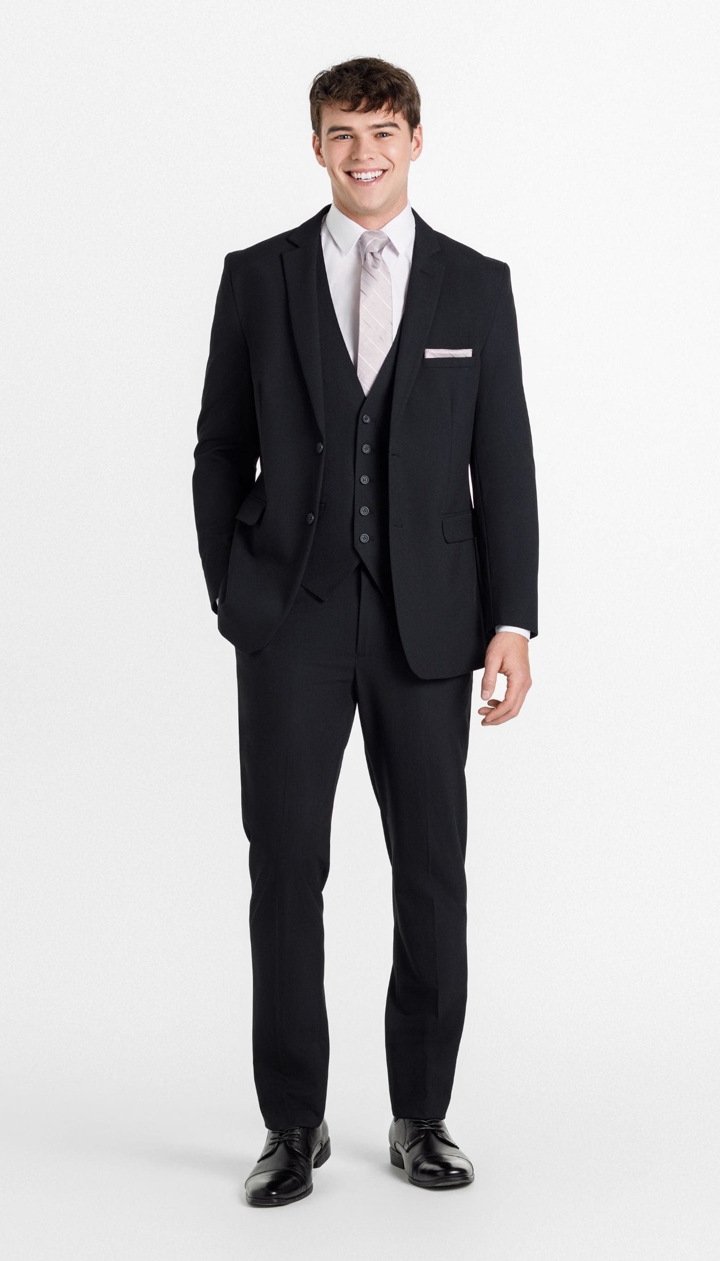 Black|Trim Fit Suit