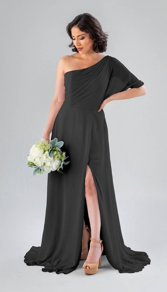 charcoal blue bridesmaid dresses Azazie Dusty Blue Charcoal Blue Bridesmaid Dresses Black Formal Dresses For Women Off-Shoulder Satin Bridesmaid Dress Long V-Neck Ruched Prom Gown
