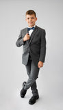 Trim Fit 3 Piece Suit Medium Grey