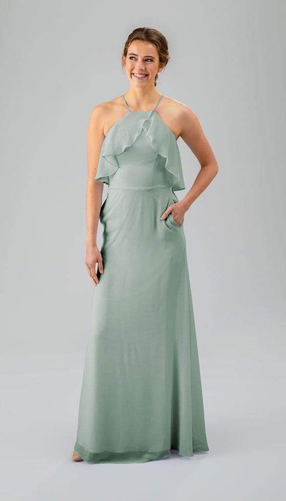Sale Ready-to-Ship Chiffon Bridesmaid Dress | Kennedy Blue 4 / Sea Glass Sale Ready-to-Ship Chiffon Bridesmaid Dress | Kennedy Blue 4 / Sea Glass
