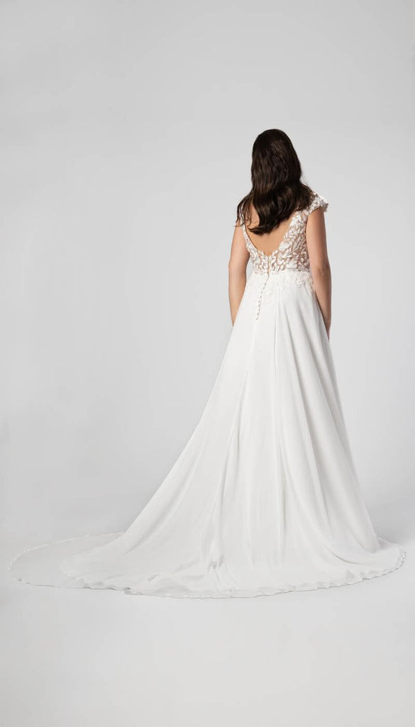 Chiffon Lace Wedding Dress