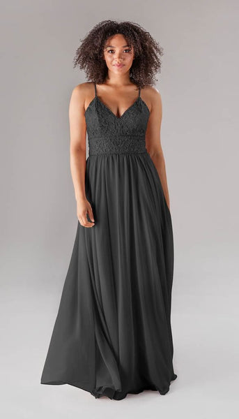 Devin Embroidered Lace Bridesmaid Dress | Kennedy Blue Mahogany