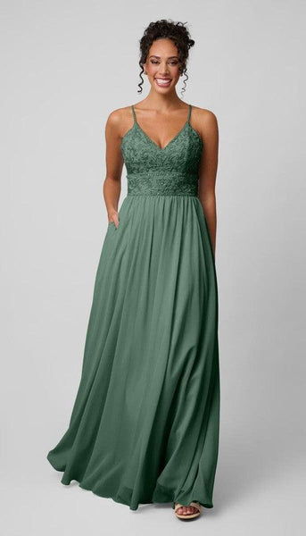 Devin Embroidered Lace Bridesmaid Dress | Kennedy Blue