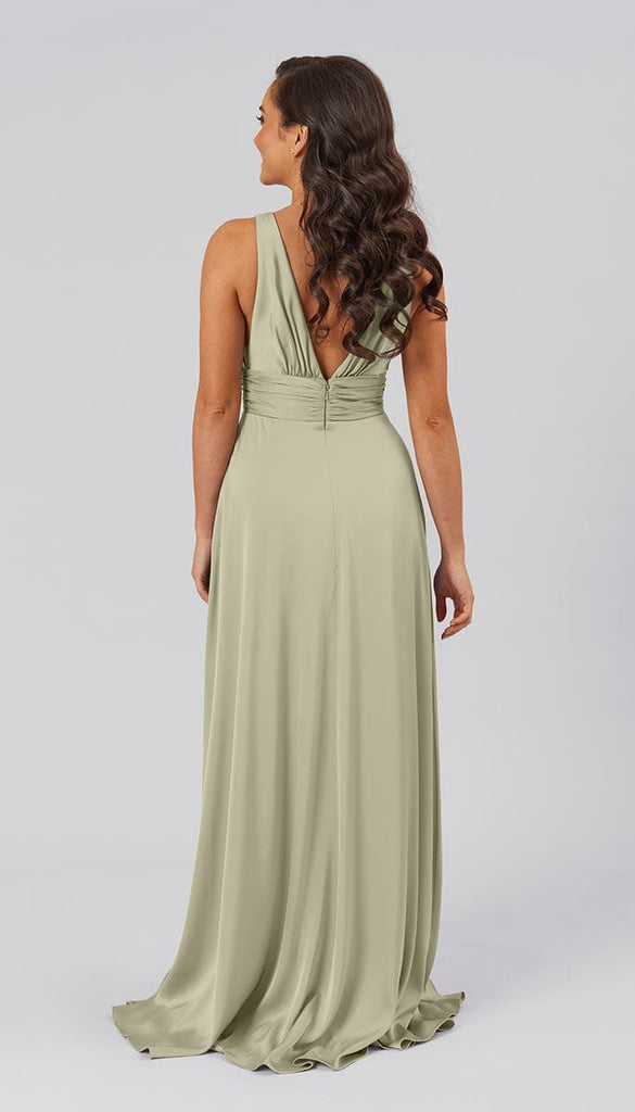 Dottie Satin Bridesmaids Dress | Kennedy Blue Black Dottie Satin Bridesmaids Dress | Kennedy Blue Black