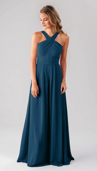 Elena High Neck Bridesmaids Dress | Kennedy Blue Dew Drop Elena High Neck Bridesmaids Dress | Kennedy Blue Dew Drop