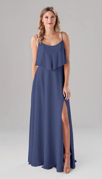 Ella Adjustable Chiffon Bridesmaids Dress | Kennedy Blue Sapphire Ella Adjustable Chiffon Bridesmaids Dress | Kennedy Blue Sapphire