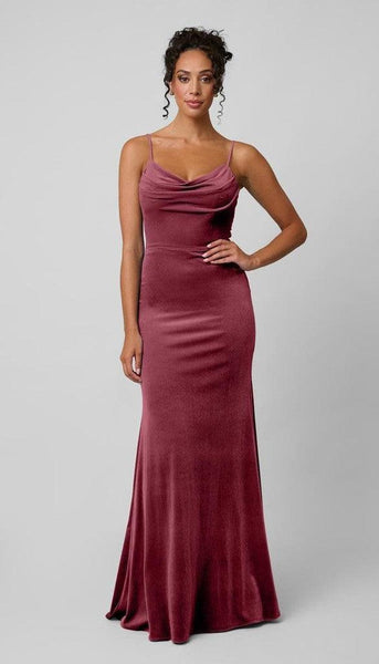Fiona Velvet Bridesmaid Dress | Kennedy Blue Rosewood