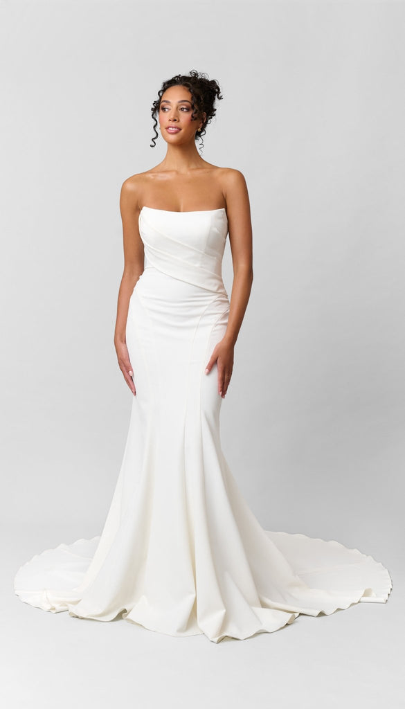 slim fit dress slacks Fit and Flare Wedding Dress, 8 Weeks / 8 main image 0