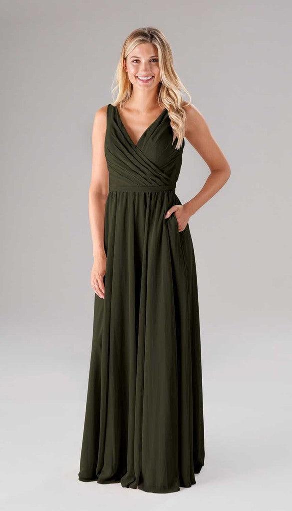 Gabby Chiffon Ready to Ship Bridesmaids Dress | Kennedy Blue 6 / Marigold