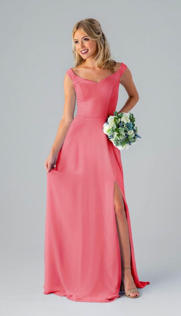 Haley Classic Chiffon Bridesmaids Dress Kennedy Blue Kennedy Blue