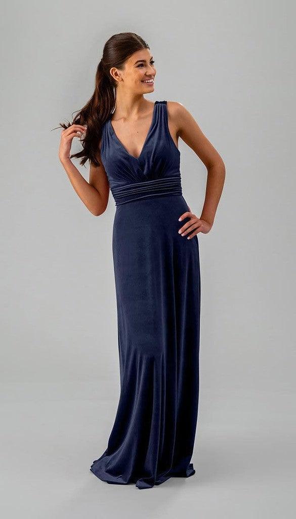 Harley Ready To Ship Velvet Bridesmaid Dress