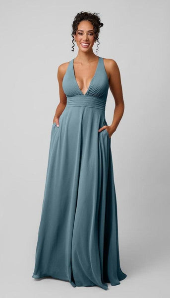 blue bridesmaid dresses online Hope Chiffon Bridesmaids Dress
