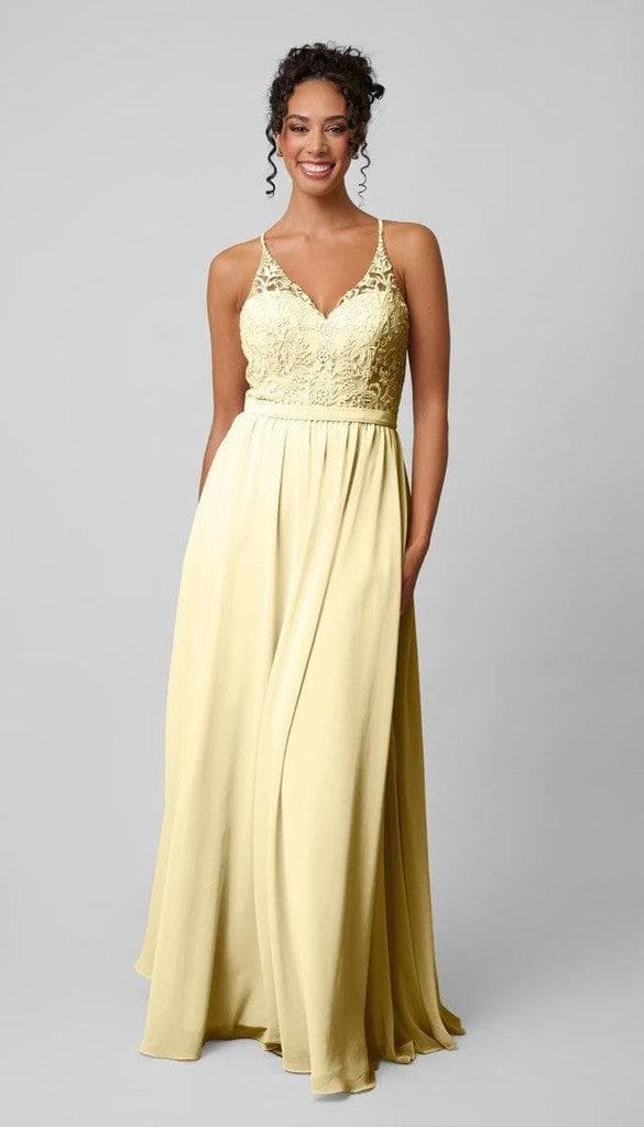 Iris Ready To Ship Embroidered Bridesmaids Dress