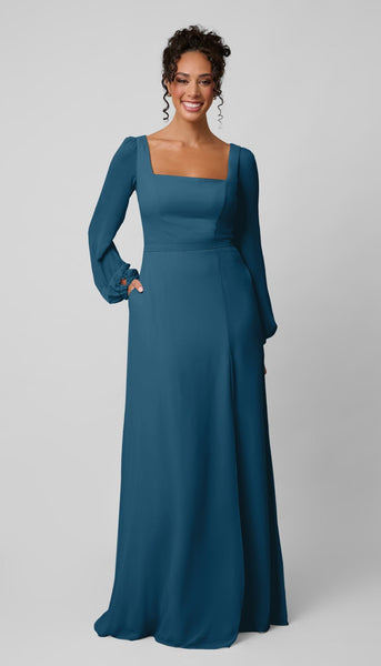blue modest bridesmaid dresses Isla Bridesmaids Dress The Claire Blue Modest bennyg_offprice_080624 Option:56 Secrets For Wearing Ankle
