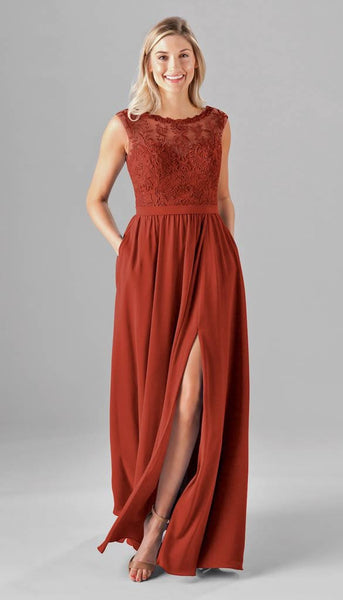 Jade Modest Lace Bridesmaid Dress