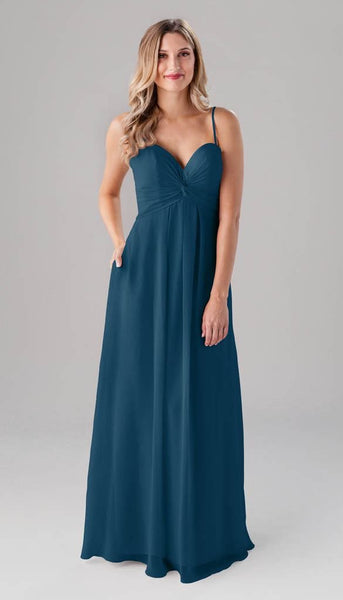 cobalt blue chiffon bridesmaid dress Cobalt Blue Bridesmaid Dress Chiffon Size Small
