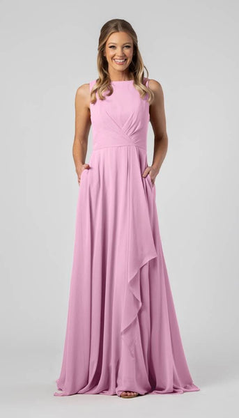 Joy Modest Bridesmaid Dress | Kennedy Blue Peony