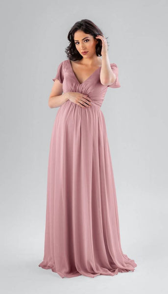 Kennedy Blue Jewel Bridesmaid Dress Dusty Pink