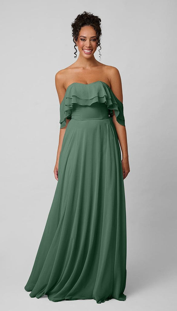 Allison Platinum Chiffon Bridesmaid Dress | Kennedy Blue Sky Allison Platinum Chiffon Bridesmaid Dress | Kennedy Blue Sky