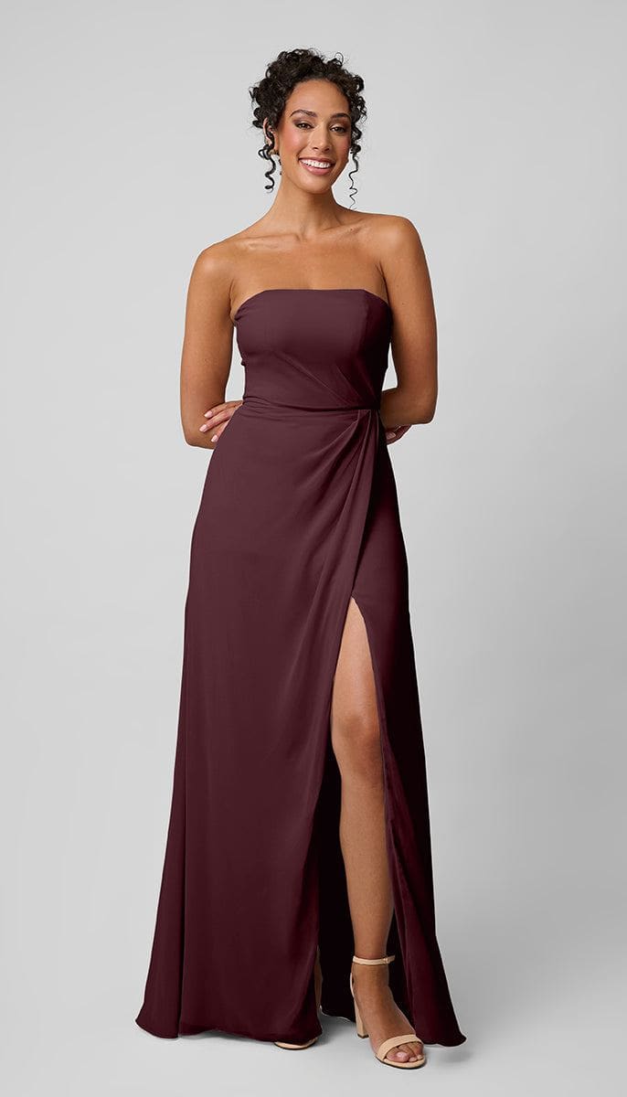 strapless burgundy bridesmaid dresses Structured Dress Aleksandre Akhalkatsishvili Black Asymmetric Size: 3X Sophisticated and striking Size:40L/34W (slim)