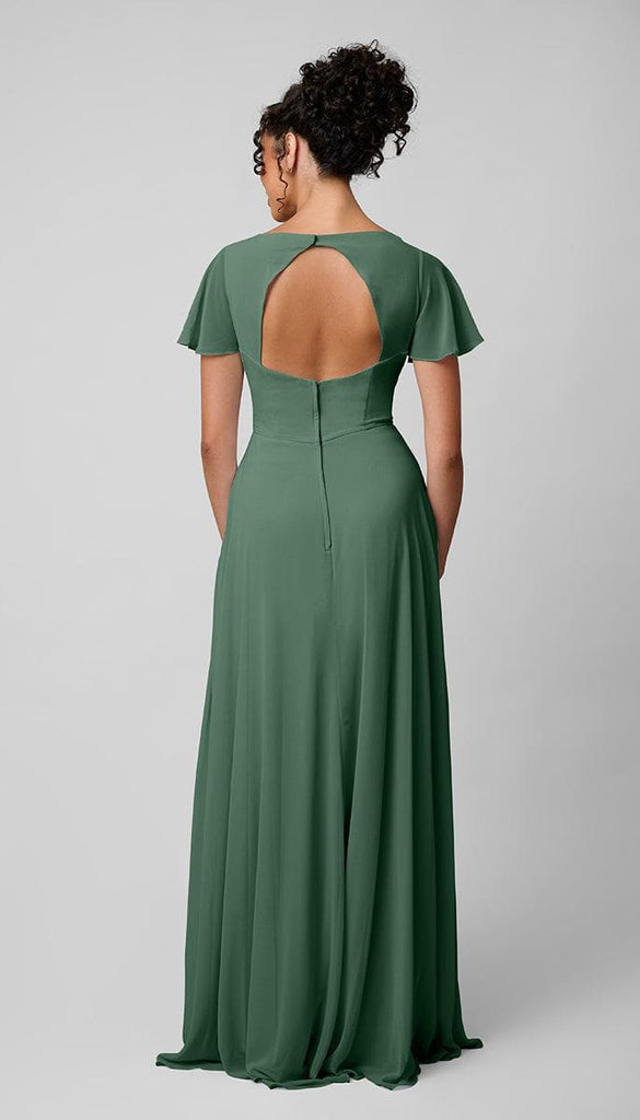 Katie Platinum Chiffon Bridesmaid Dress