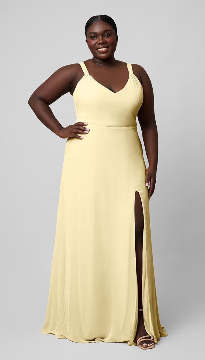 Meg Platinum Clean & Modern Bridesmaid Dress | Kennedy Blue Buttercup Meg Platinum Clean & Modern Bridesmaid Dress | Kennedy Blue Buttercup