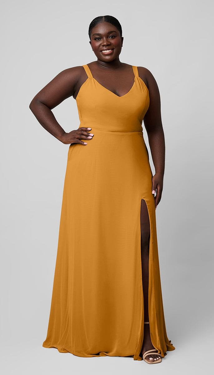 Meg Platinum Clean & Modern Bridesmaid Dress