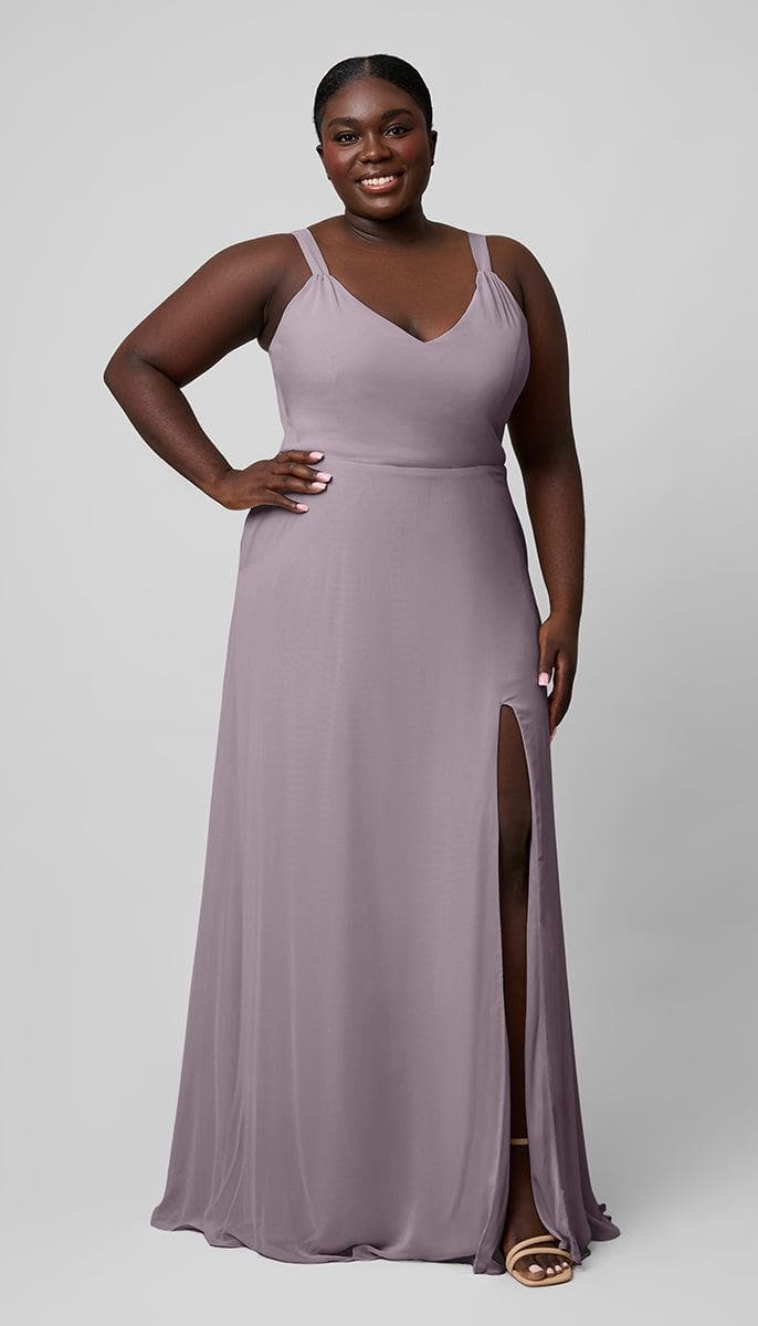 platinum color bridesmaid dresses Meg Clean & Modern Dress adrianna papell mother of the bride dresses